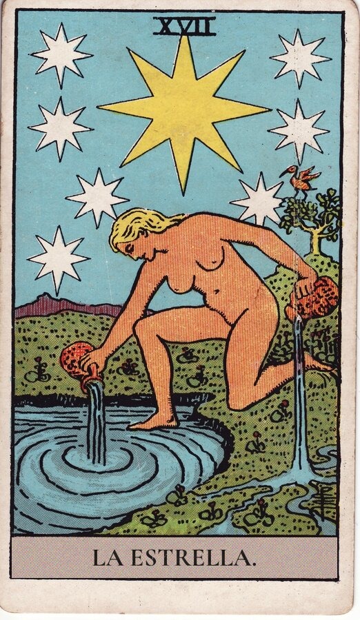 La Estrella — mazo Rider-Waite-Smith