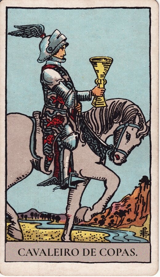 Cavaleiro de Copas — baralho Rider-Waite-Smith