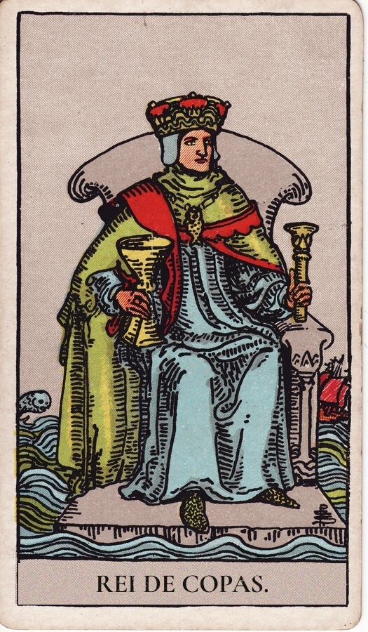 Rei de Copas — baralho Rider-Waite-Smith