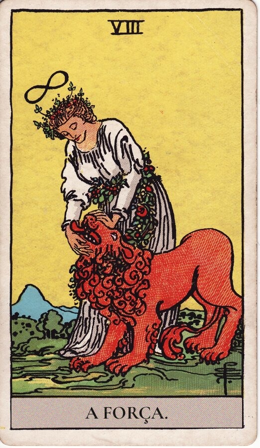 A Força — baralho Rider-Waite-Smith