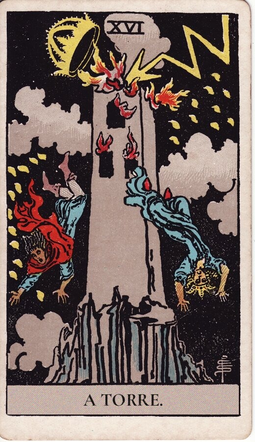 A Torre — baralho Rider-Waite-Smith