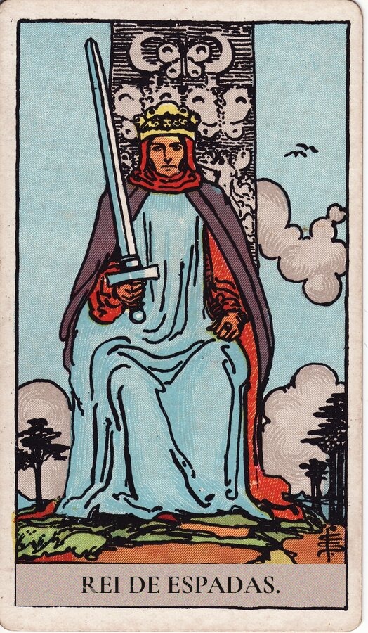 Rei de Espadas — baralho Rider-Waite-Smith