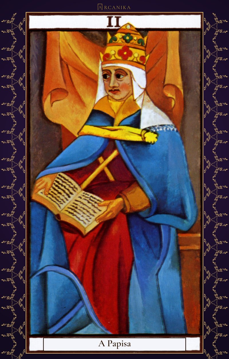 A Papisa — carta de Tarô, baralho Arcanos de Marselha