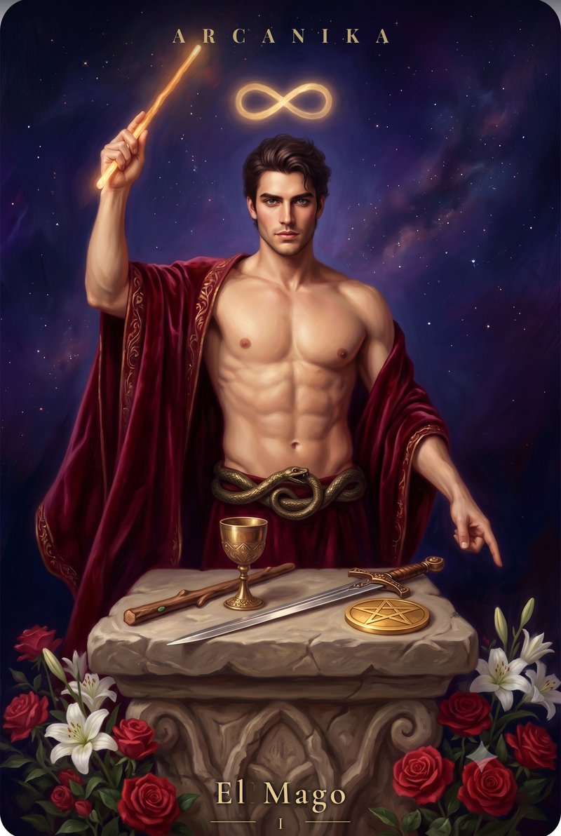 El Mago — carta del Tarot, mazo Soblazn — Tarot Sensual