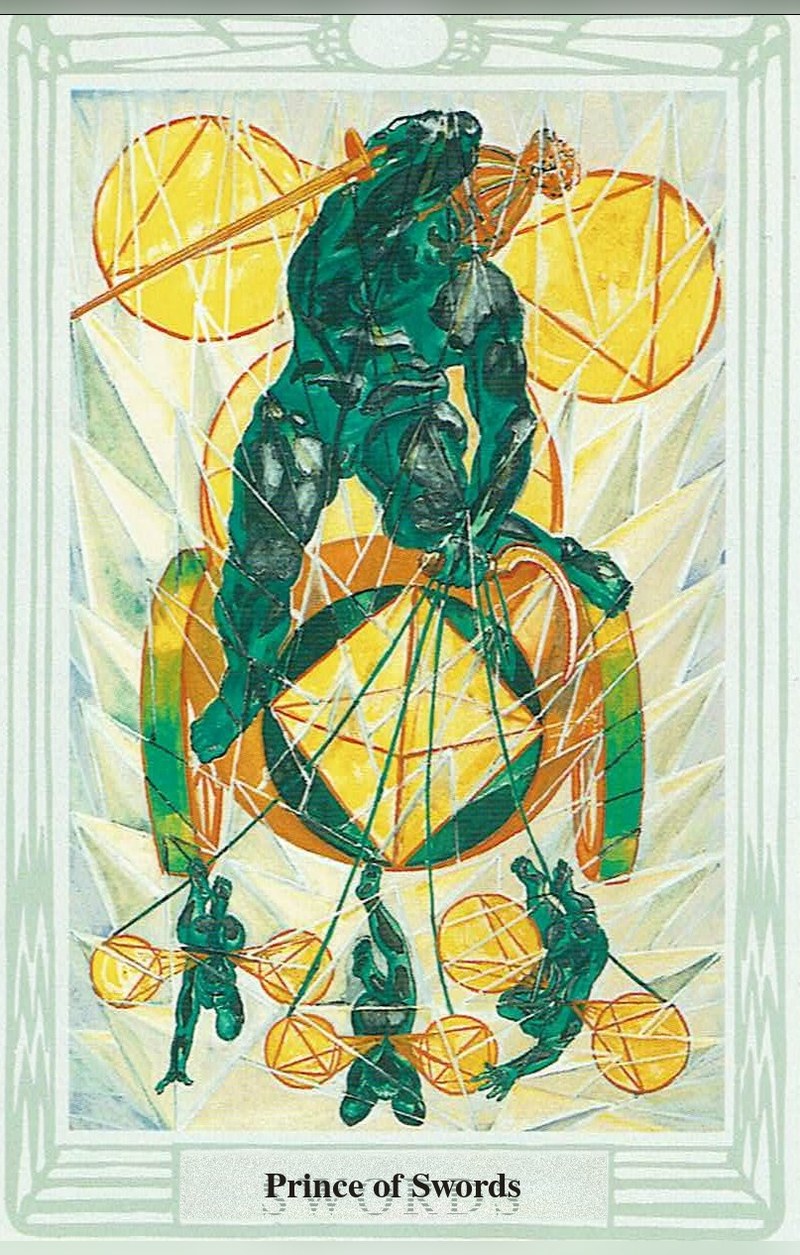 Prince of Swords — Tarot card, Thoth Tarot deck