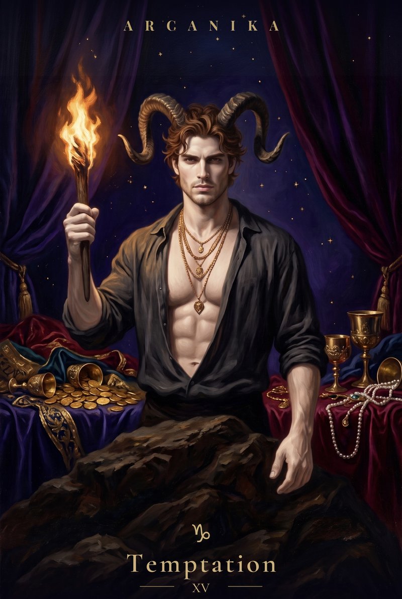 Capricorn — card of the day, Temptation (XV)